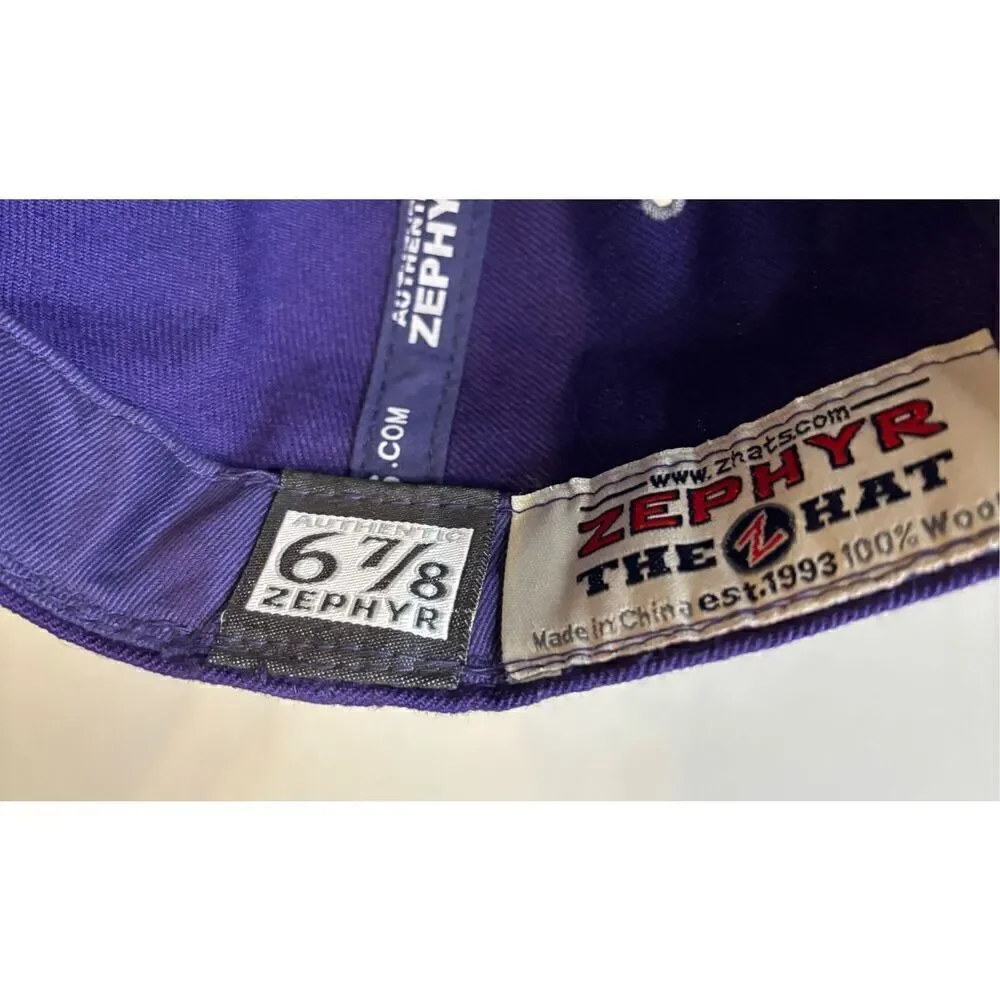 Zephyr TCU Baseball Cap Size 6 7/8